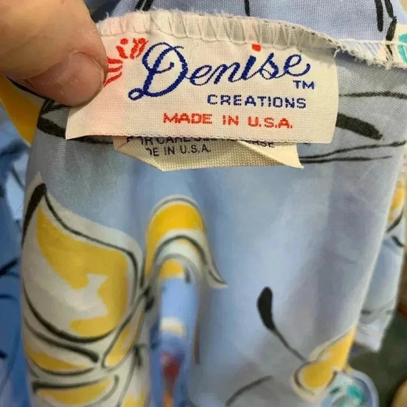 Vintage Denise Creations oversized maternity tent tunic summer sleeveless top-L - Picture 7 of 7